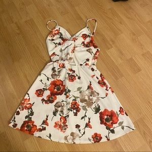 Floral print summer dress XL